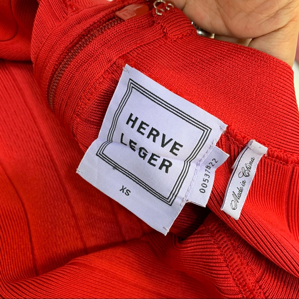 HERVE LEGER "Ellen" gown - Picture 5 of 10